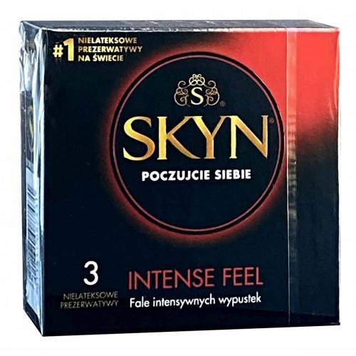 Презервативи SKYN Intense Feel крапкові безлатексні 3шт (PL) - Фото№1