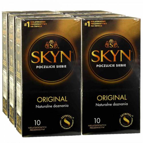 Презервативи SKYN Original безлатексні 60шт (6 пачків по 10шт) (PL) - Фото№1