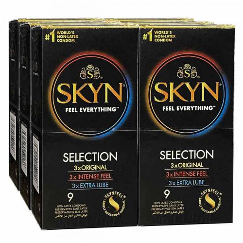 Презервативи SKYN Selection безлатексні 54шт (6 пачок по 9шт) (PL) - Фото№1