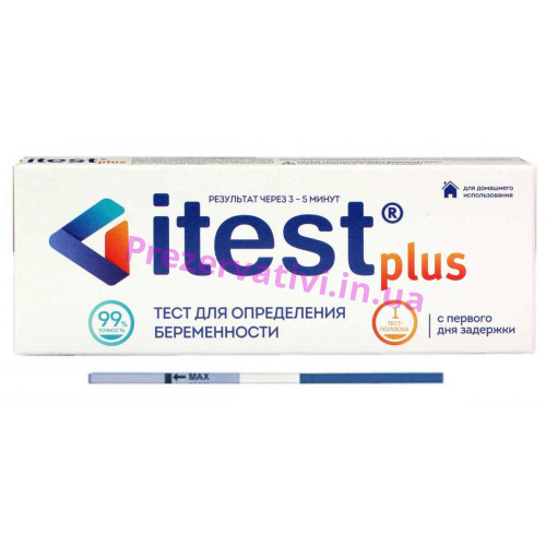 Тест-смужка для визначення вагітності ITEST Plus - Фото№1