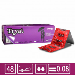 Презервативы TRYST Energy 48шт прочные