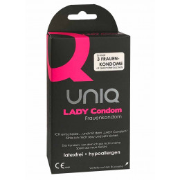 Жіночі презервативи UNIQ Lady, 3шт