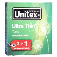 Блок презервативів Unіtex №48 Ultra Thіn Ультратонкі - Фото№2