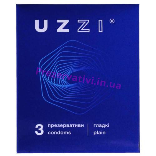 Презервативи UZZI гладкие 3шт, без аромата КОНВЕРТ - Фото№1